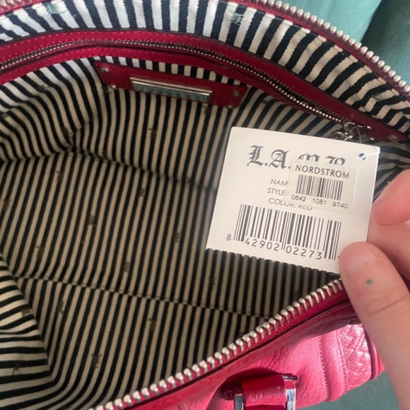 RARE!! L.A.M.B. Gwen Stafani Red purse - Picture 3 of 5